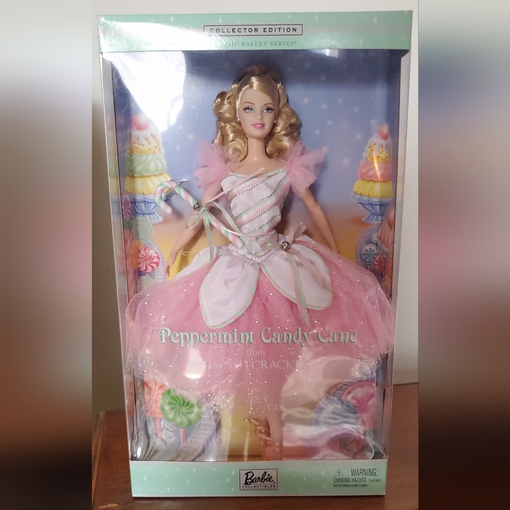 Mattel Collector Edition Pepermint Candy Cane Barbie from the Nutcracker